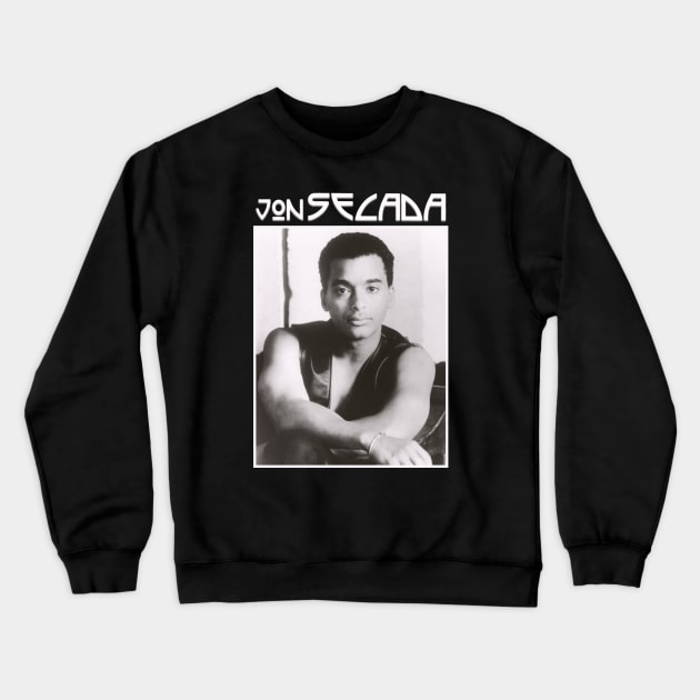 Jon Secada Pop Rock Latin Original 1990s Crewneck Sweatshirt by RafelagibsArt